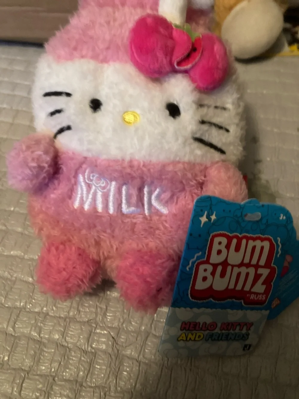 Hello Kitty Pink Plush with Cherry Bow